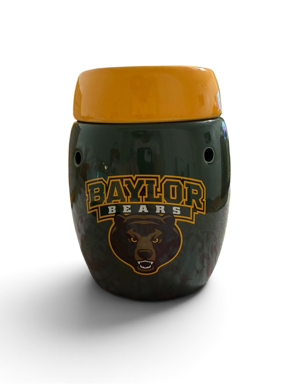 SCENTSY CAMPUS COLLECTION BAYLOR BEARS FULL SIZE WAX WARMER Collegiate NOB Disc.